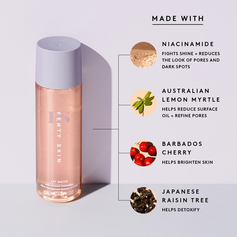 Fenty Skin - Fat Water Niacinamide Pore-Refining Toner Serum with Barbados Cherry | 150 mL