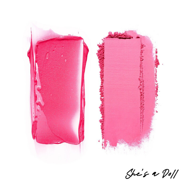 Patrick Ta - Major Headlines - Double-Take Creme &amp; Powder Blush Duo | She's A Doll (Poppy pink)