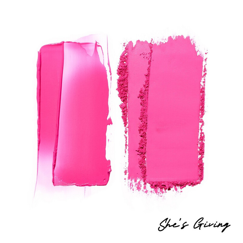 Patrick Ta - Major Headlines - Double-Take Creme &amp; Powder Blush Duo | She's Giving (vibrant blue pink)