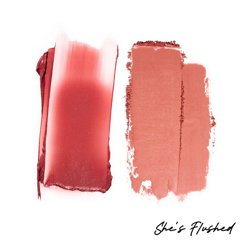 Patrick Ta - Major Headlines - Double-Take Creme &amp; Powder Blush Duo | She's Flushed (soft peachy pink)