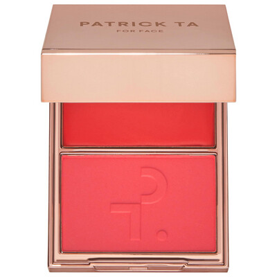 Patrick Ta - Major Headlines - Double-Take Creme & Powder Blush Duo | She's Vibrant (Vibrant Orange Red)