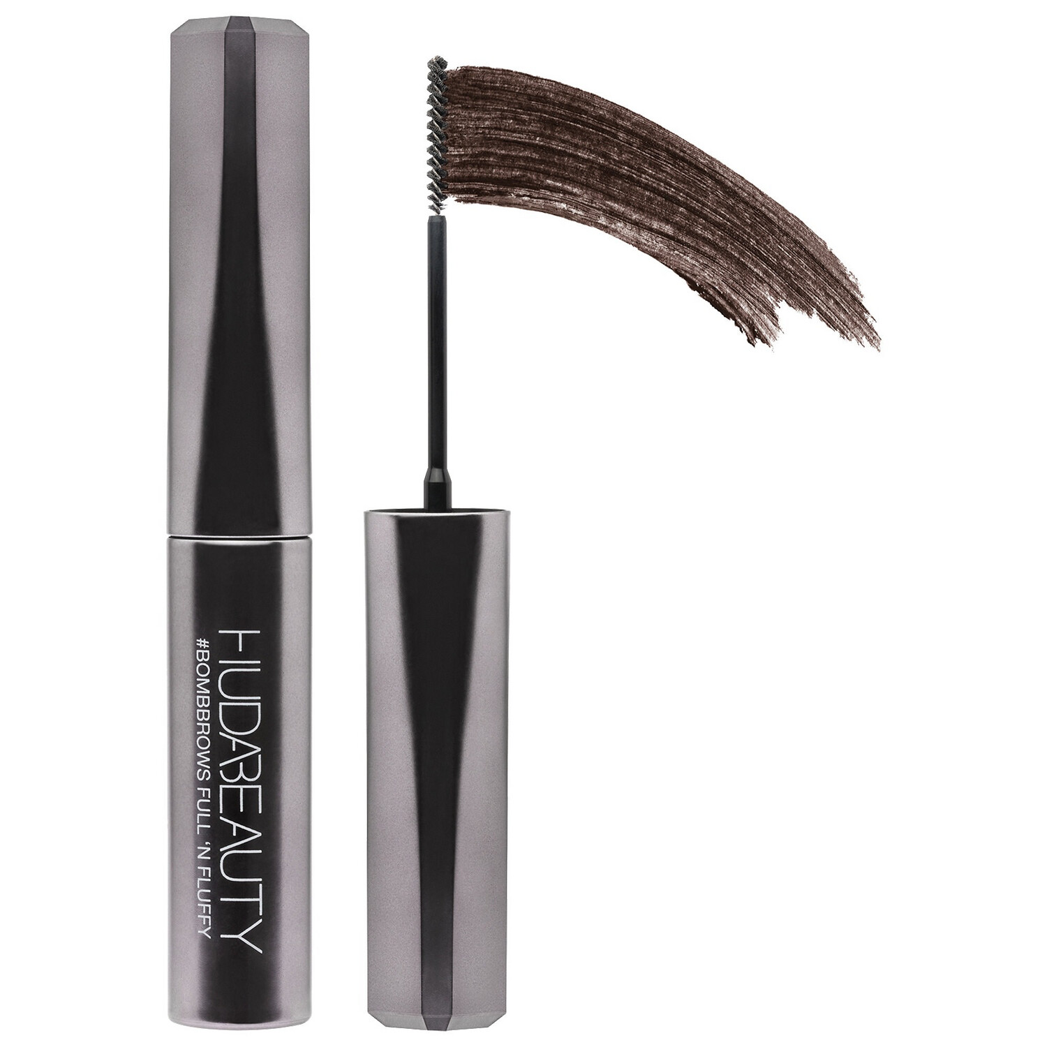 Huda Beauty - #BombBrows Full ‘n Fluffy Volumizing Fiber Gel | Black Brown