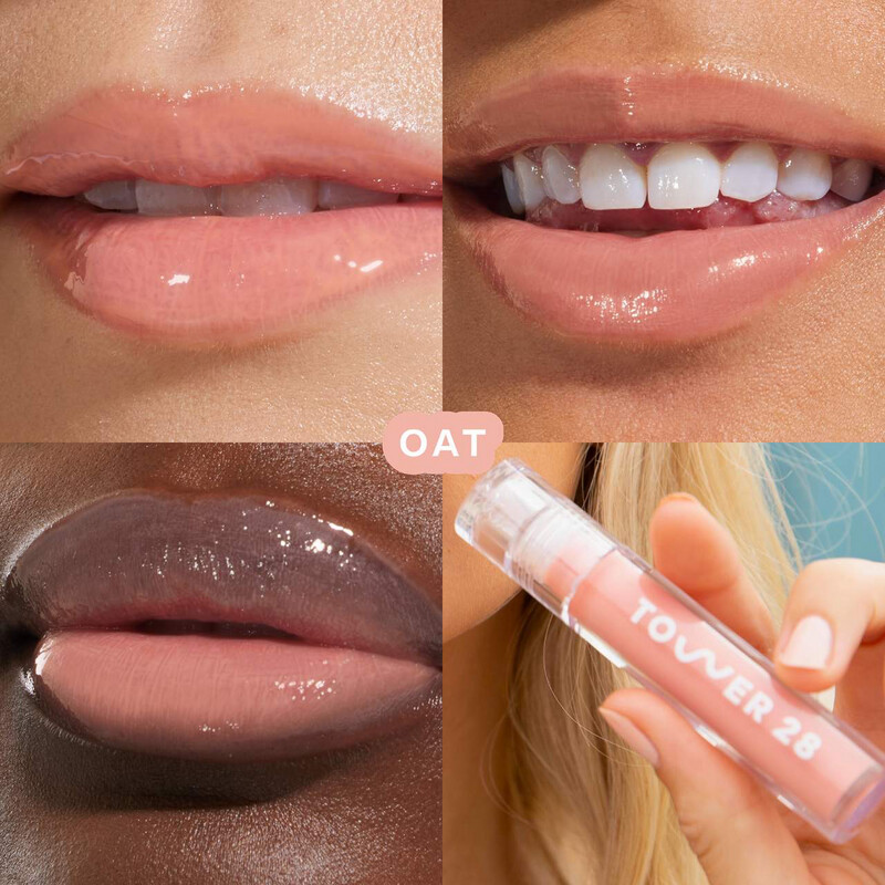 Tower 28 - ShineOn Lip Jelly | Oat - semi-sheer, milky peachy pink