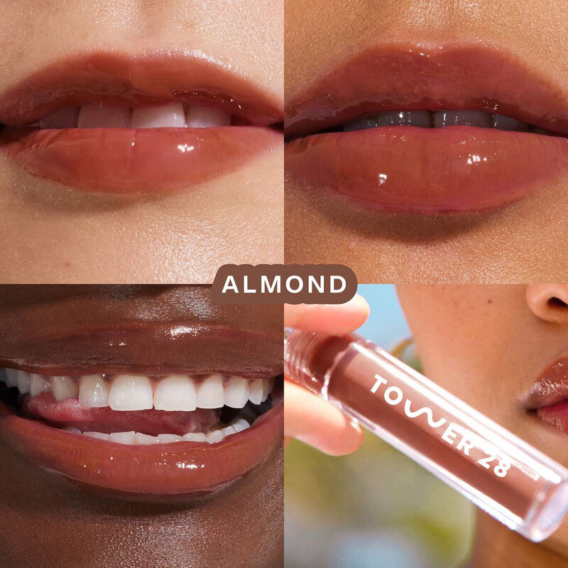 Tower 28 - ShineOn Lip Jelly | Almond - semi-sheer, milky chocolate