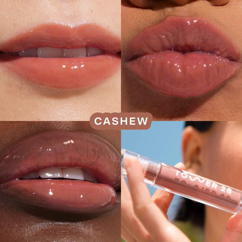 Tower 28 - ShineOn Lip Jelly | Cashew - semi-sheer, milky rosy brown