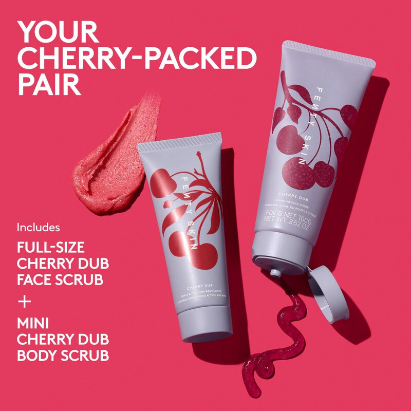 Fenty Skin - Cherry Dub Retexturizing Face + Body Scrub Duo