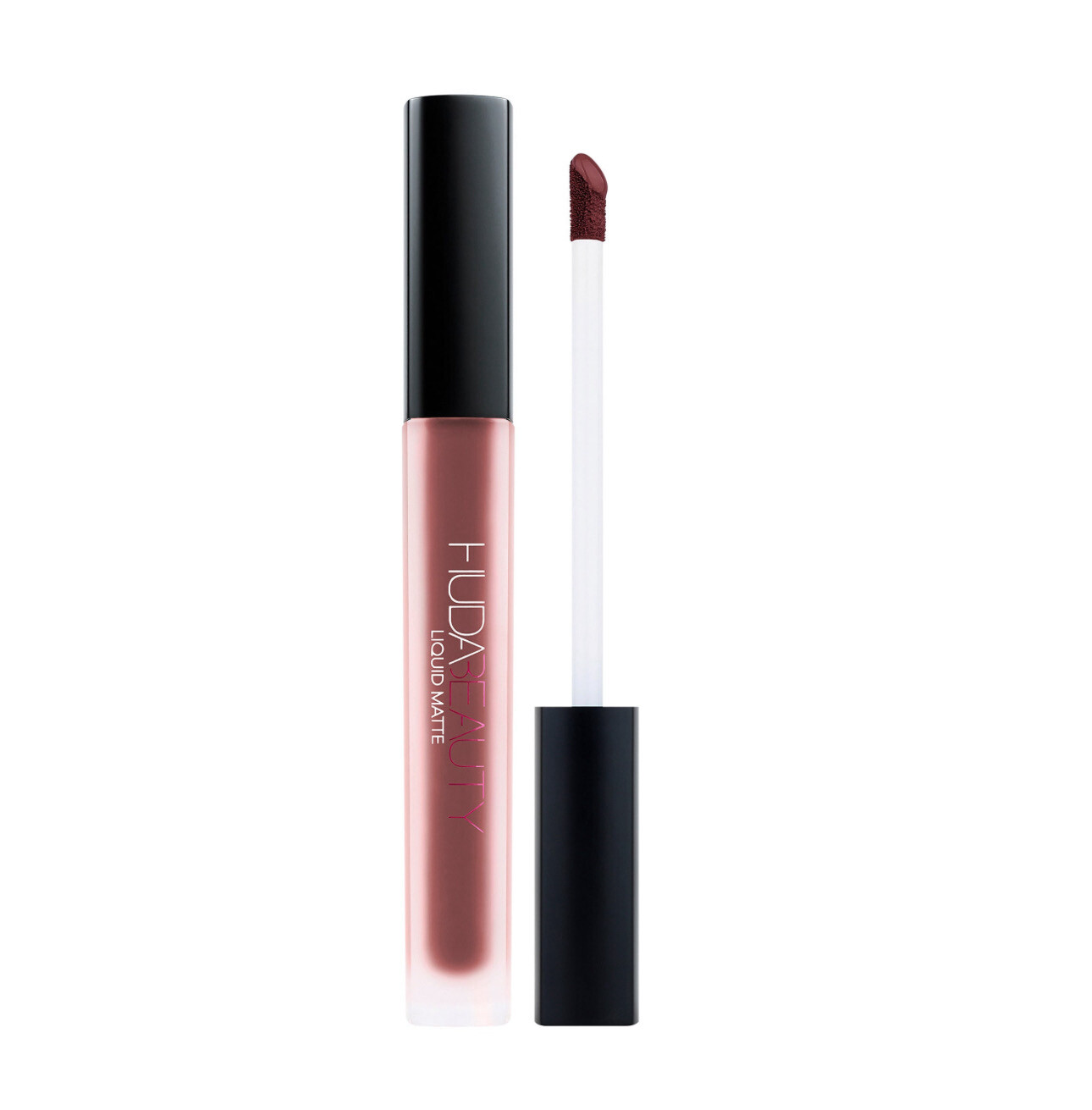 Huda Beauty - Liquid Matte Ultra-Comfort Transfer-proof Lipstick | First Class - rich pink brown