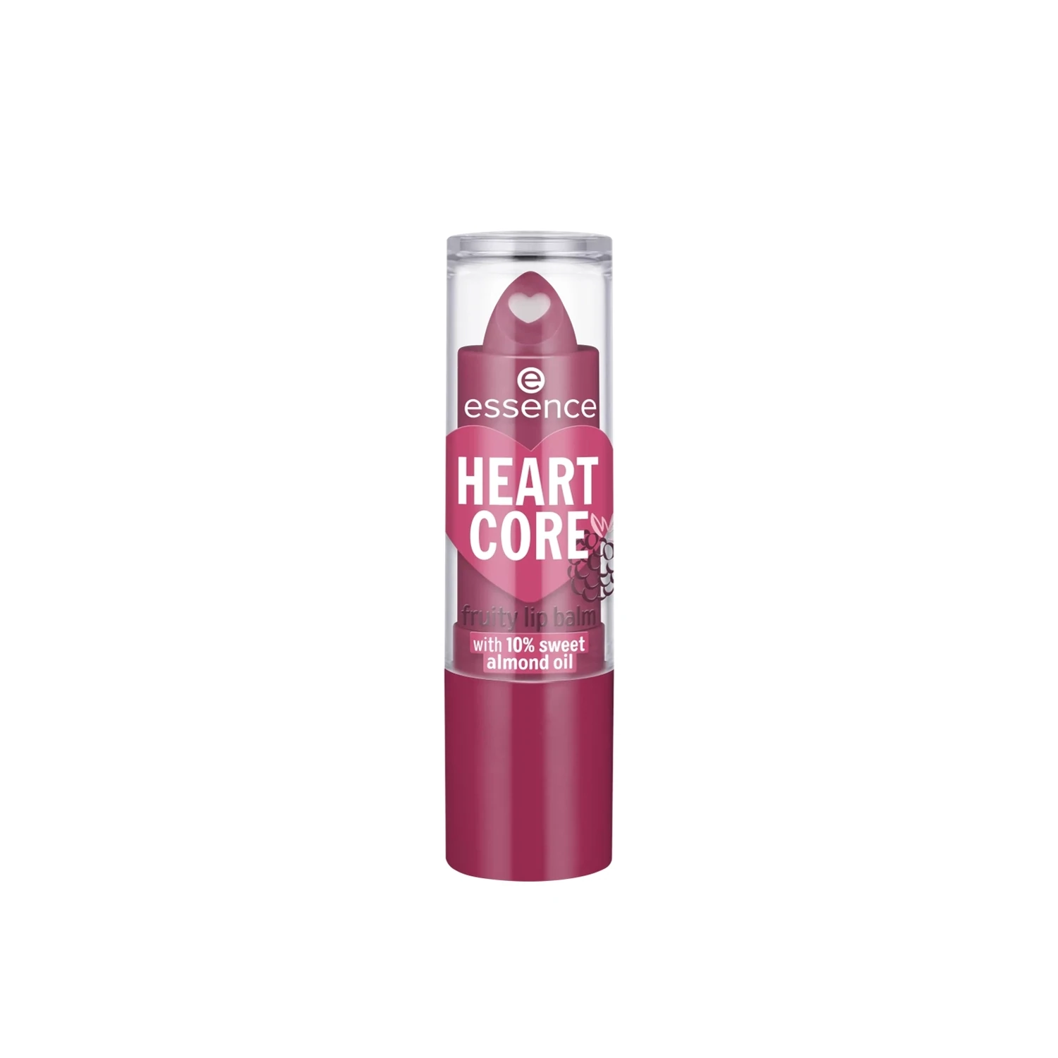 ESSENCE - Heart Core Fruity Lip Balm | 05 Bold Blackberry 3 g