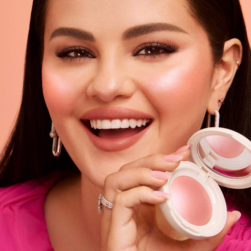 Rare Beauty - Soft Pinch Luminous Powder Blush | Cheer (Selena's custom shade) - light warm pink
