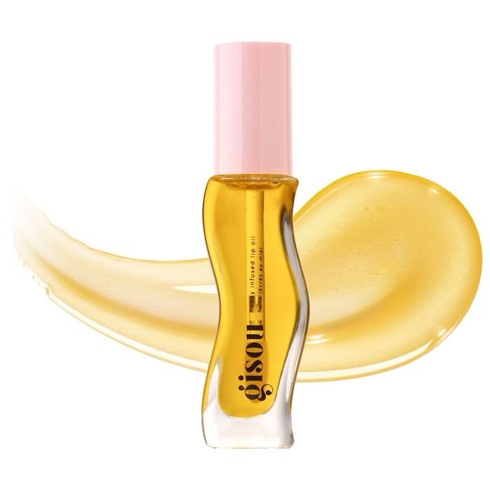 Gisou Honey Infused Hydrating Lip Oil Honey Gold Clear Golden Glow Gisou Honey Infused Hydrating Lip Oil Honey Gold Clear Golden Glow