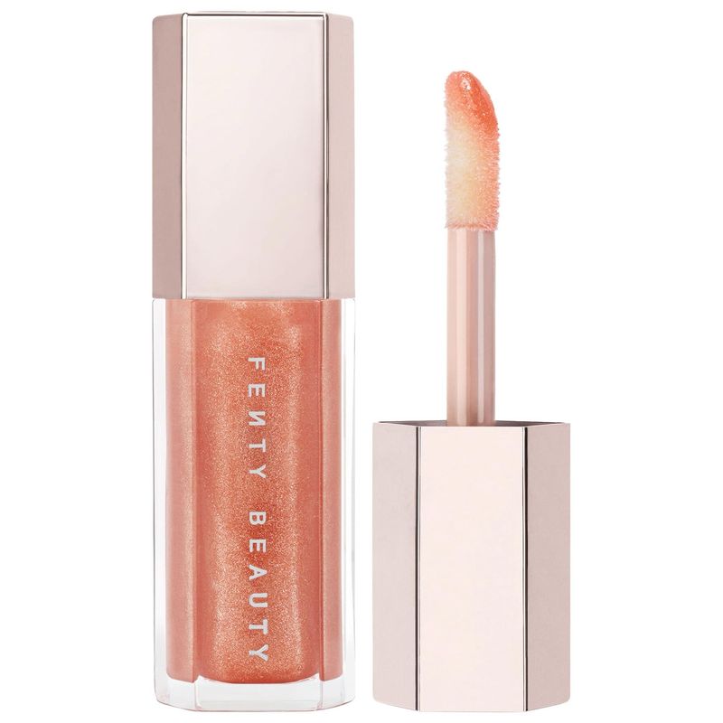 Fenty Beauty - Gloss Bomb Universal Lip Luminizer | Champ Stamp Fantasy - shimmering holographic gold pearl