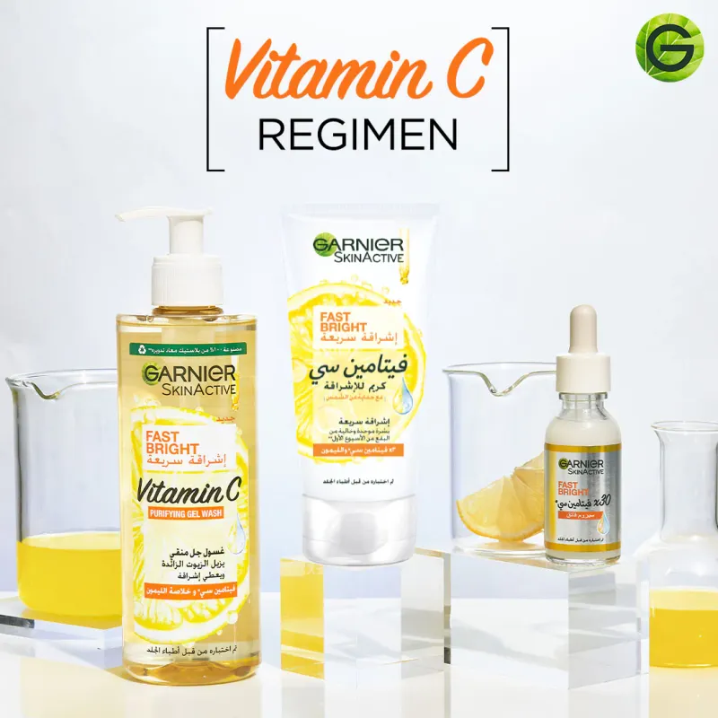 Garnier - SkinActive Vitamin C Gel Face Wash | 400 mL