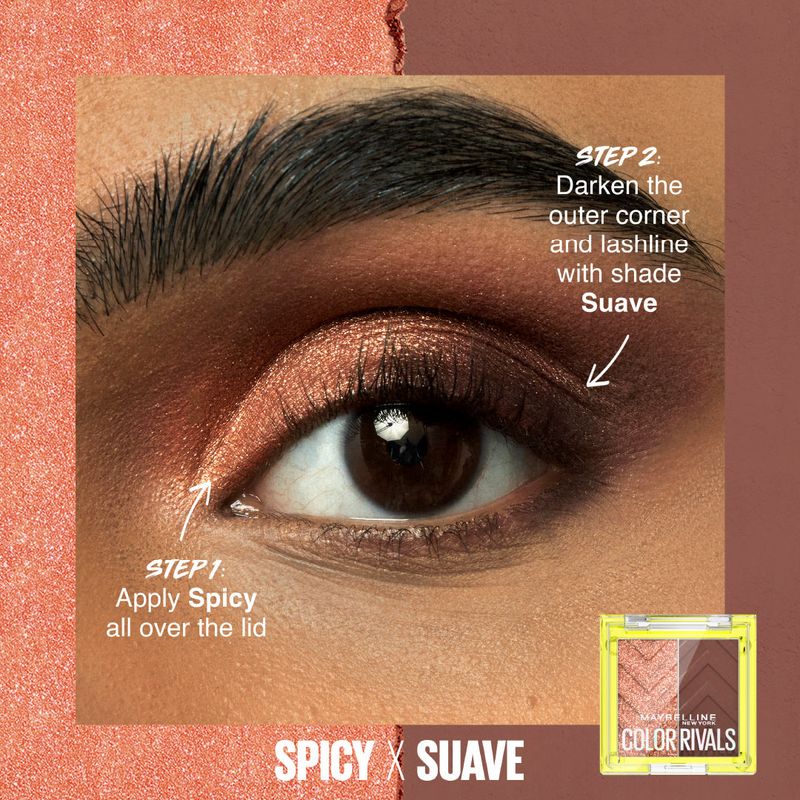Maybelline - Color Rivals Shadow Duo Palette | Spicy X Suave