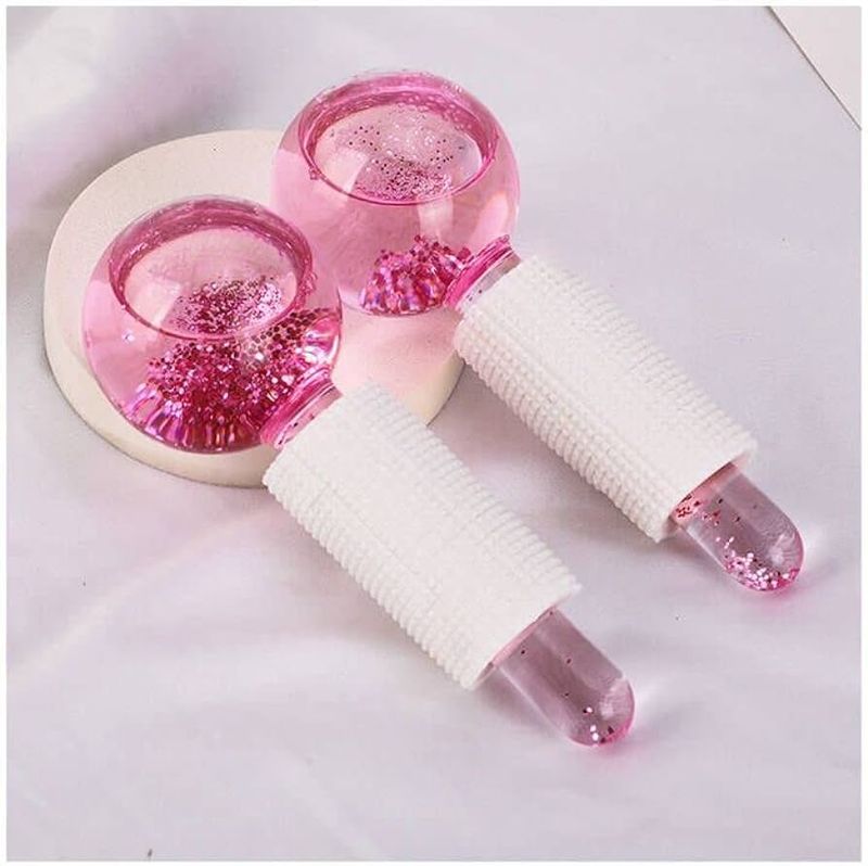 Facial Ice Globes + Makeup Pouch