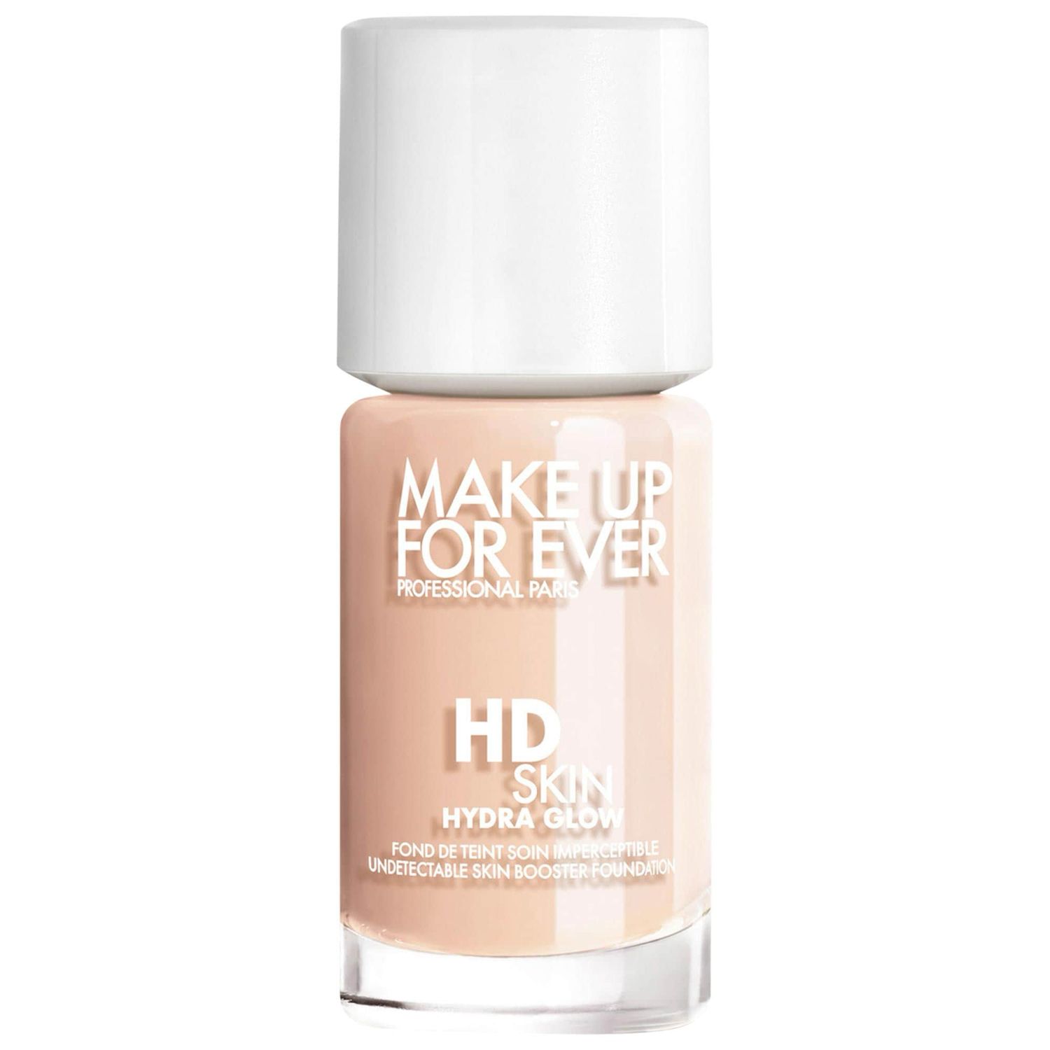 Make Up For Ever - HD Skin Hydra Glow Hydrating Foundation with Hyaluronic Acid | 1R02 - Cool Alabaster - for fair skin with rosy undertones