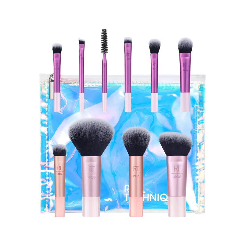 Real Techniques - Travel Fantasy Mini Brush Kit | 10-in-1 total face kit