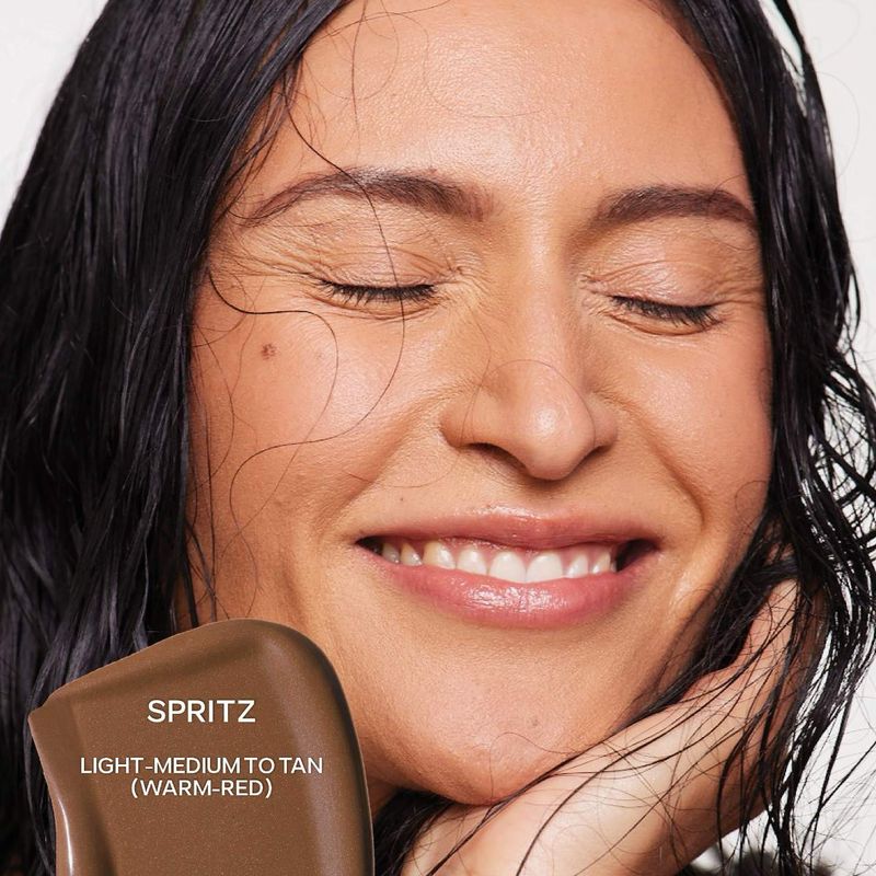 Saie - Dew Bronze Soft-Focus Liquid Bronzer | Spritz - light-medium to tan with warm undertones