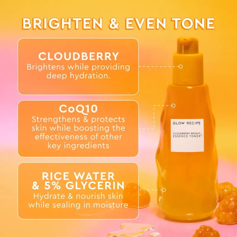 Glow Recipe - Cloudberry Bright Essence Toner | 75 mL