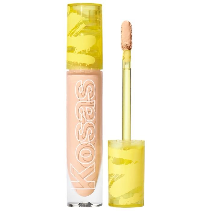 Kosas - Revealer Super Creamy + Brightening Concealer with Caffeine and Hyaluronic Acid | Tone 4.5 N - light medium with subtle pink undertones