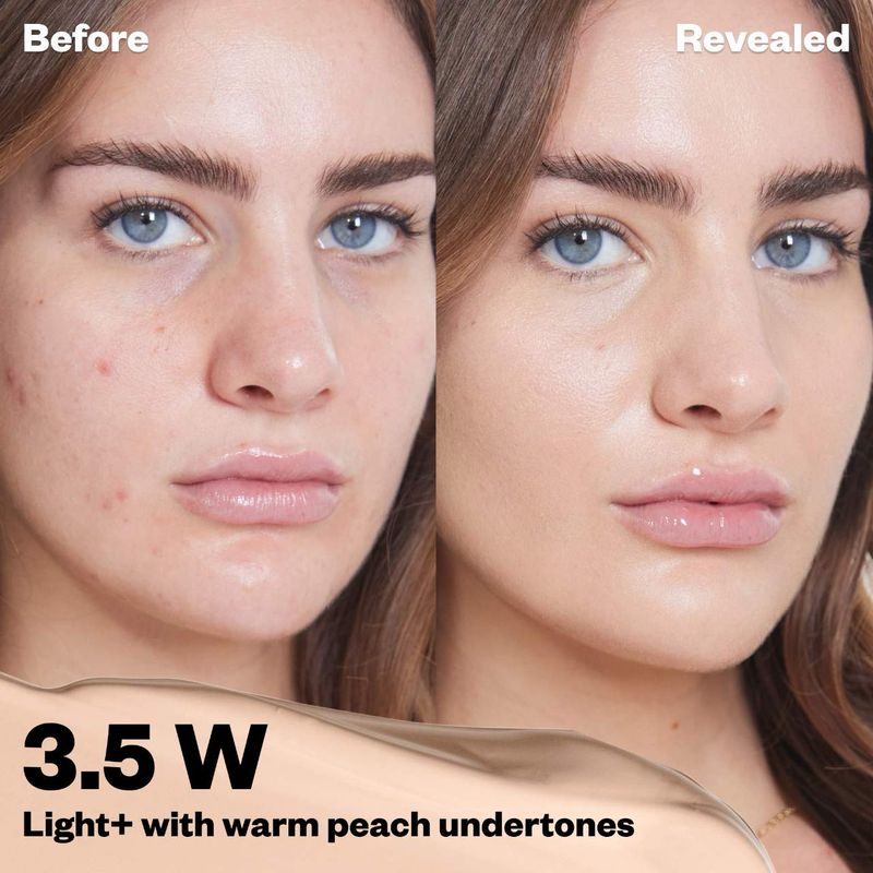 Kosas - Revealer Super Creamy + Brightening Concealer with Caffeine and Hyaluronic Acid | Tone 3.5 W - light + with peachy golden undertones