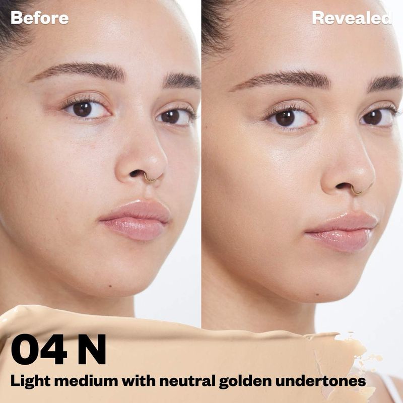 Kosas - Revealer Super Creamy + Brightening Concealer with Caffeine and Hyaluronic Acid | Tone 04 N - light medium with neutral yellow undertones