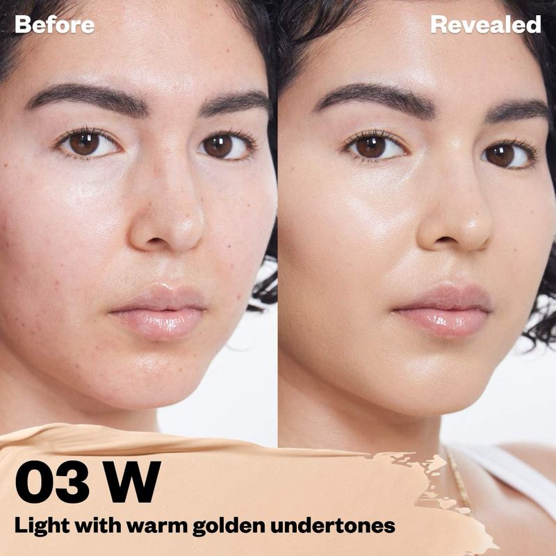 Kosas - Revealer Super Creamy + Brightening Concealer with Caffeine and Hyaluronic Acid | Tone 03 W - light with subtle golden undertones