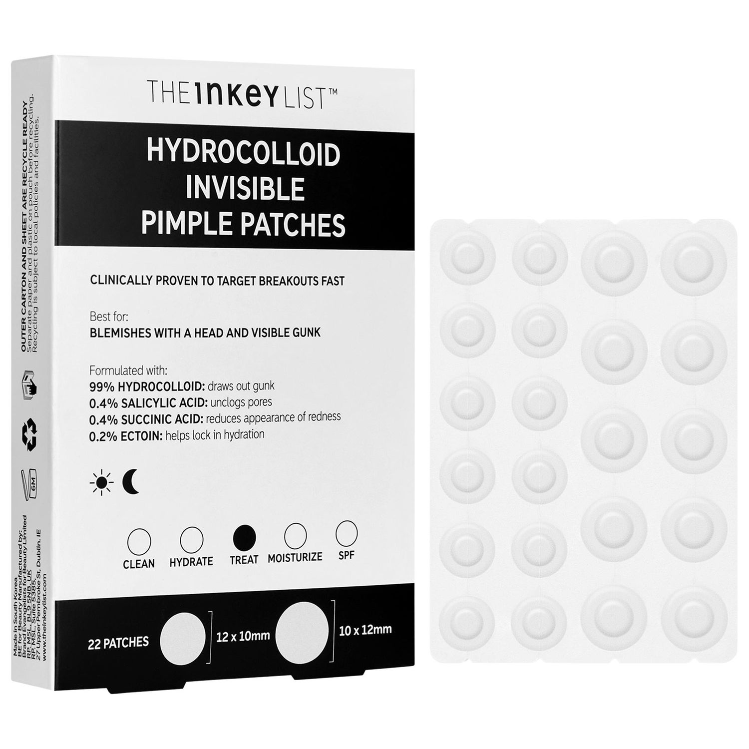 The Inkey List - Hydrocolloid Invisible Pimple Patches