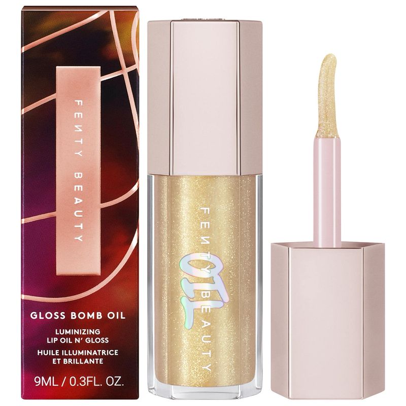 Fenty Beauty - Gloss Bomb Oil Luminizing Lip Oil &#39;N Gloss | $uperfine $uga - white gold