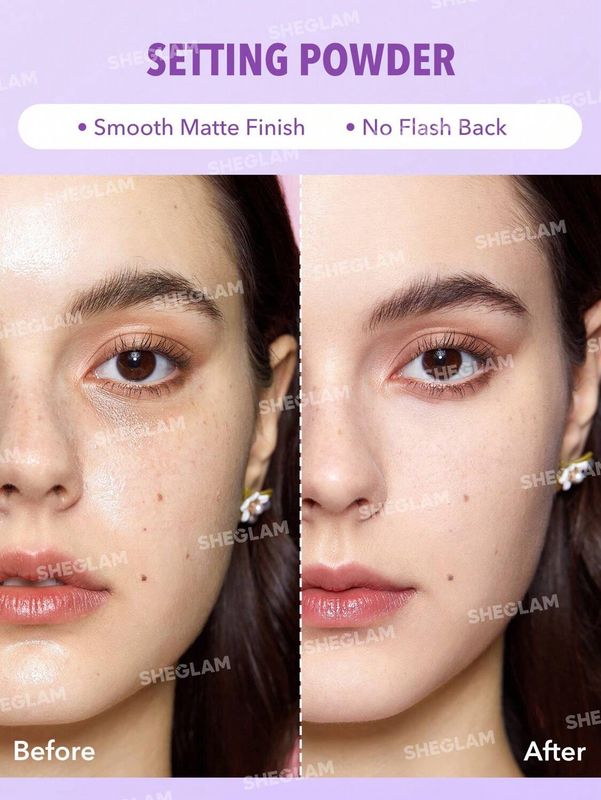 SHEGLAM - Insta-Ready Face &amp; Under Eye Setting Powder Duo | Taro