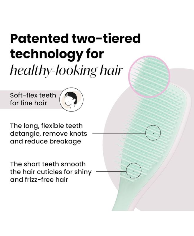 Tangle Teezer - The Fine &amp; Fragile Ultimate Detangler Brush | Baby Pink / Mint