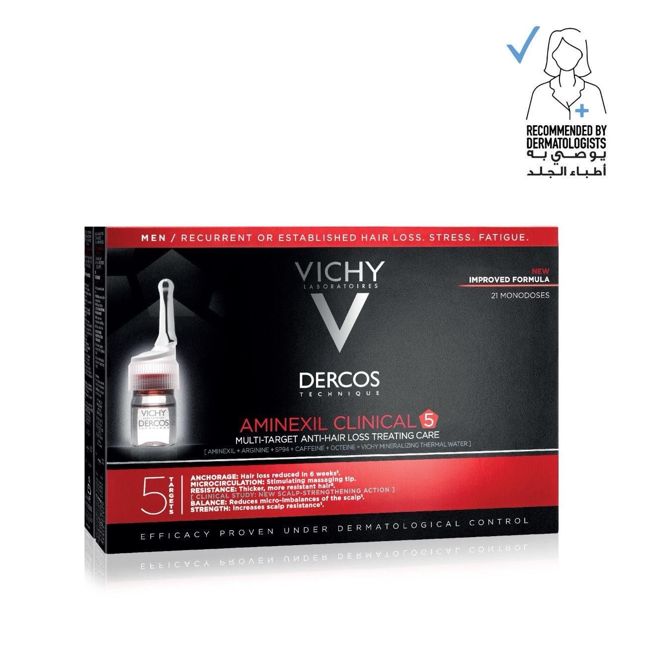 VICHY - Dercos Aminexil Clinical 5 Men - 21 Monodoses
