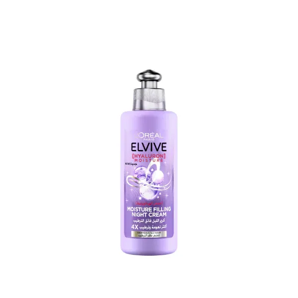L&#39;ORÉAL PARIS ELVIVE - Hyaluron Moisture Filling Night Cream For Dehydrated Hair For 4x More Hydrated Hair 200 mL