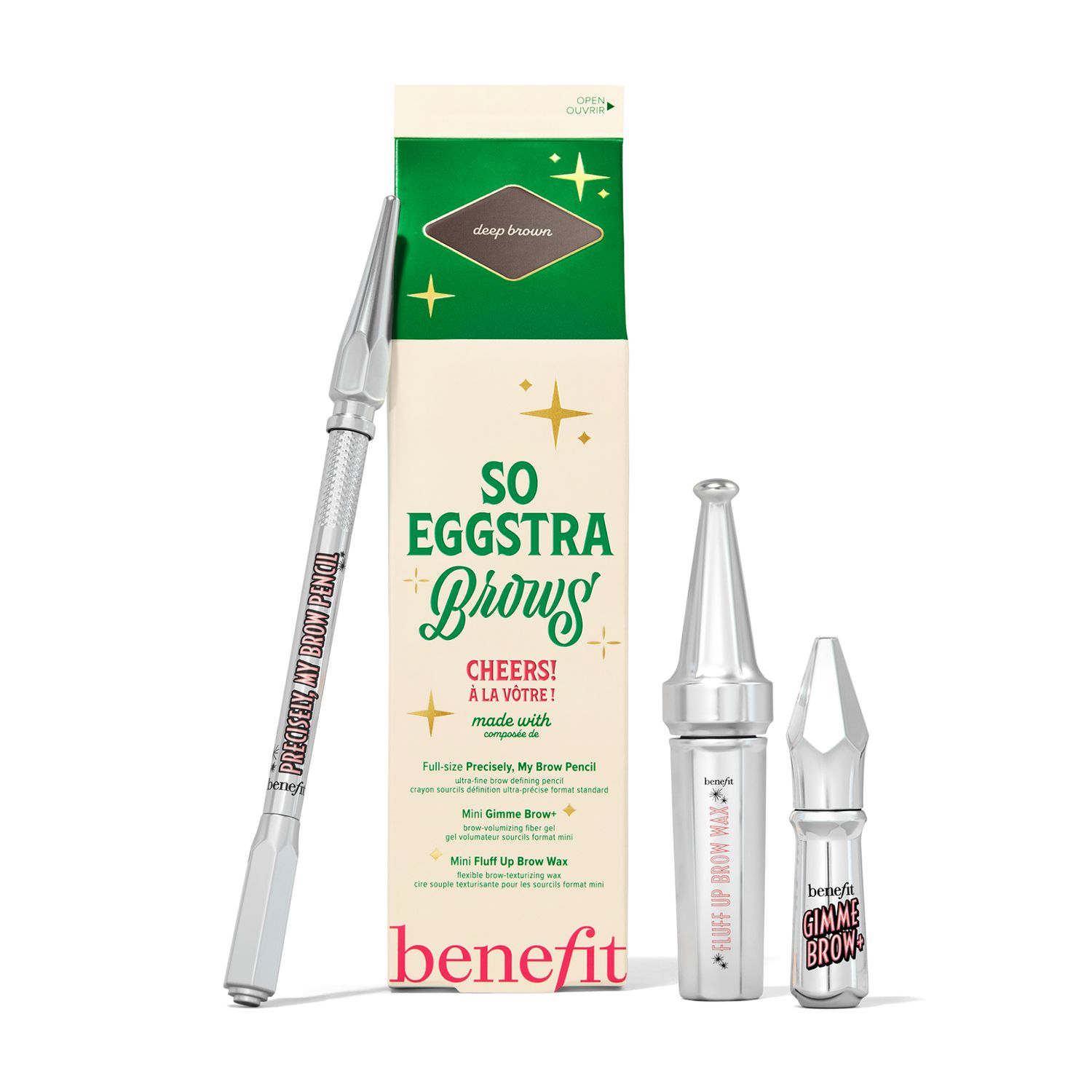 Benefit Cosmetics - So Eggstra Brows Set | Deep Brown