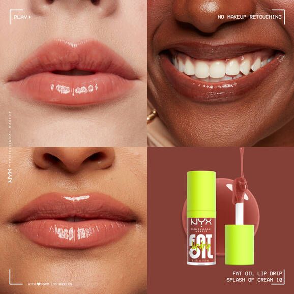 NYX - Fat Oil Lip Drip | Splash Of Cream - honey nude