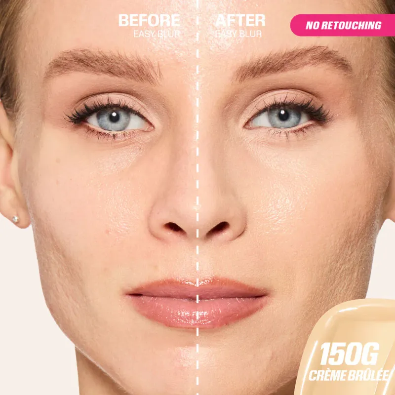 Huda Beauty - Easy Blur Natural Airbrush Foundation With Niacinamide | Crème Brûlée 150G 