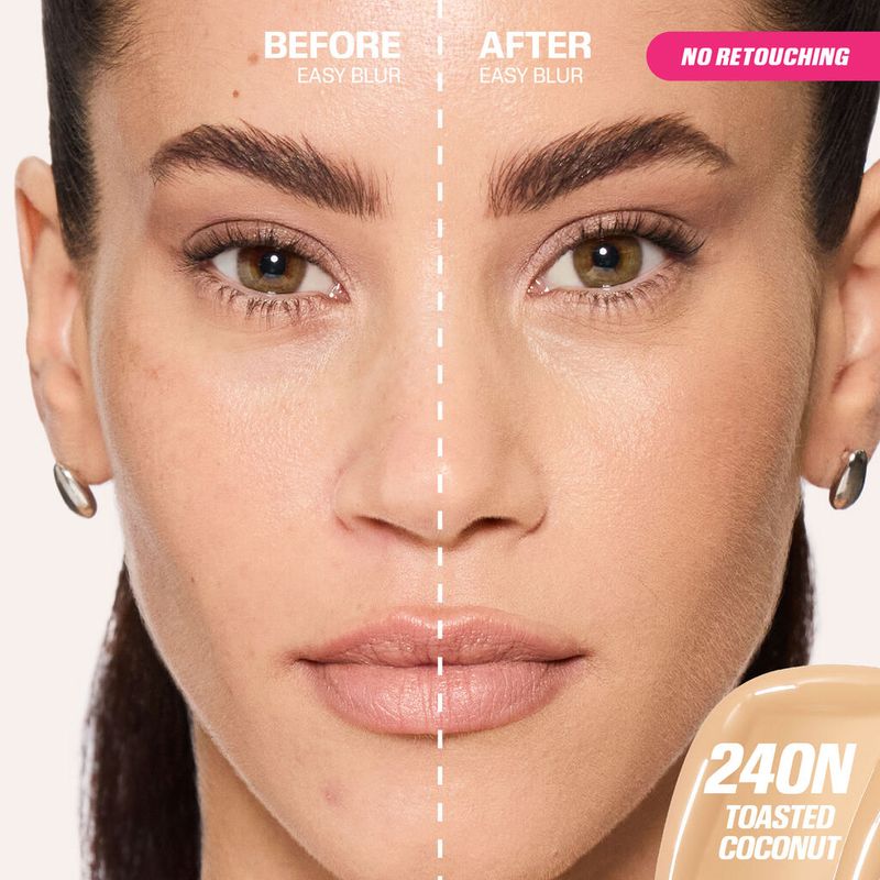 Huda Beauty - Easy Blur Natural Airbrush Foundation With Niacinamide | Toasted Coconut 240N