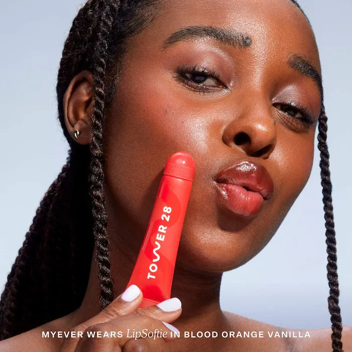 Tower 28 - LipSoftie™ Hydrating Tinted Lip Treatment Balm | Blood Orange Vanilla - sheer red orange
