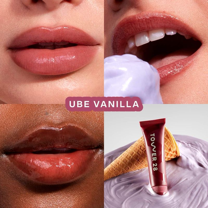 Tower 28 - LipSoftie™ Hydrating Tinted Lip Treatment Balm | Ube Vanilla - sheer burgundy