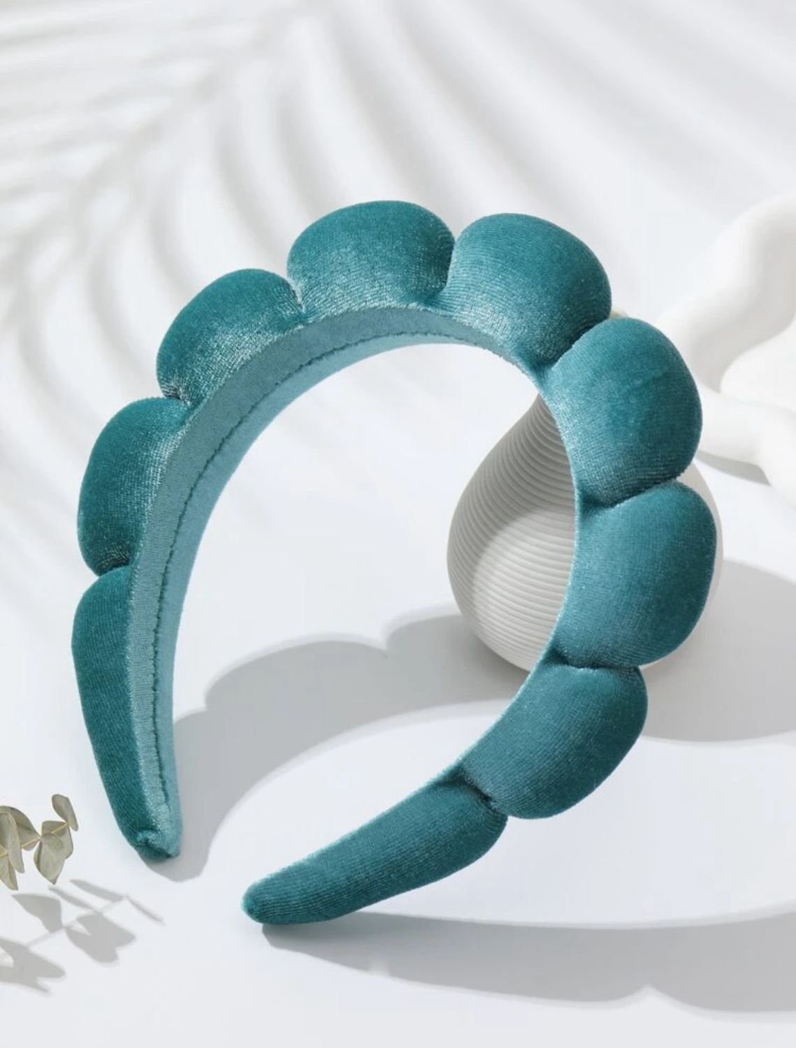 Cloud Velvet Headband | Dusty Blue