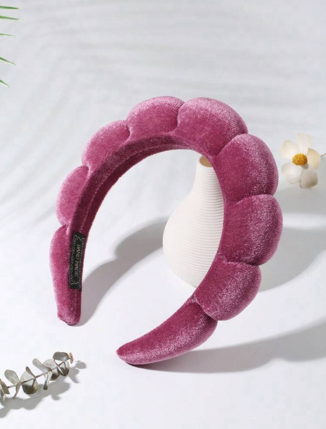 Cloud Velvet Headband | Hot Pink