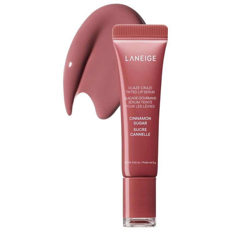 LANEIGE - Glaze Craze Tinted Polypeptide Lip Serum | Cinnamon Sugar - Mauve Pink
