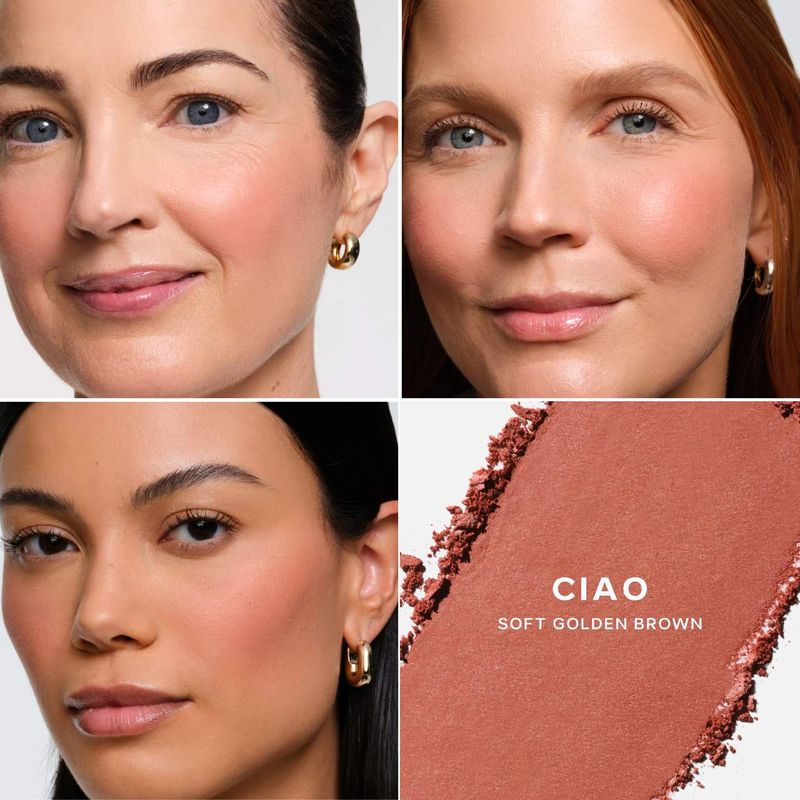 Saie - SuperSuede™ Talc-Free Powder Blush | Ciao - soft golden brown