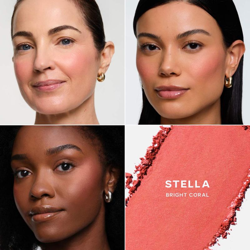 Saie - SuperSuede™ Talc-Free Powder Blush | Stella - bright coral