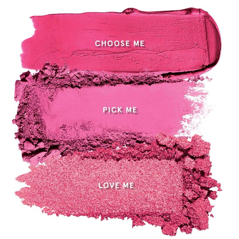 ONE/SIZE - Cheek Clapper 3D Blush Trio Palette | Gworly Pop - Bright Hot Pink Fuschia Berry Trio