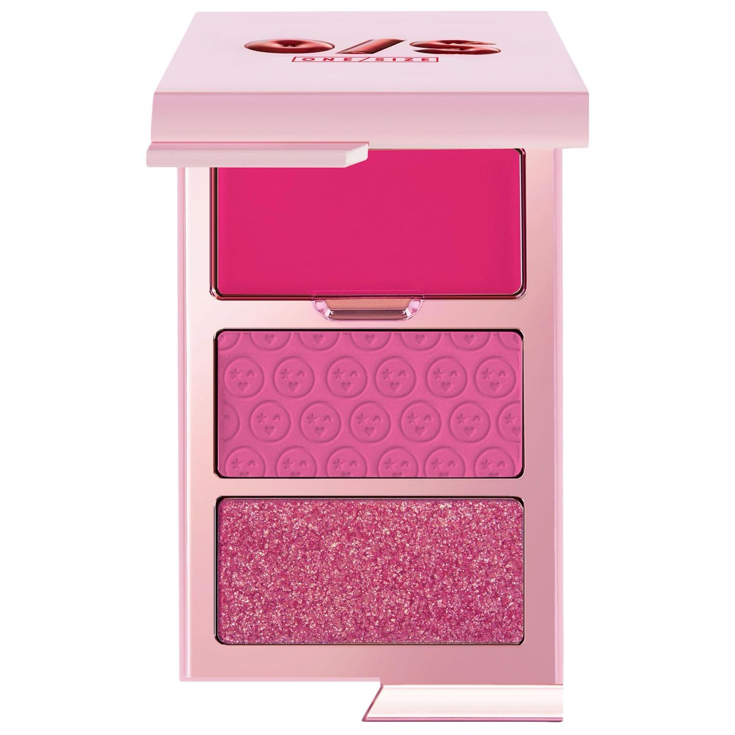 ONE/SIZE - Cheek Clapper 3D Blush Trio Palette | Gworly Pop - Bright Hot Pink Fuschia Berry Trio
