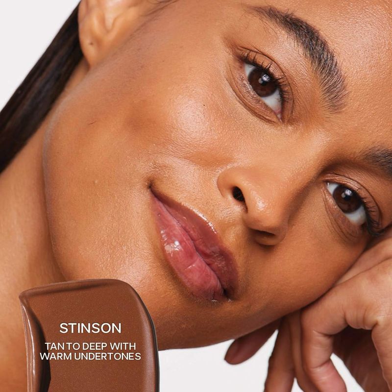 Saie - Dew Bronze Soft-Focus Liquid Bronzer | Stinson - tan to deep with warm undertones