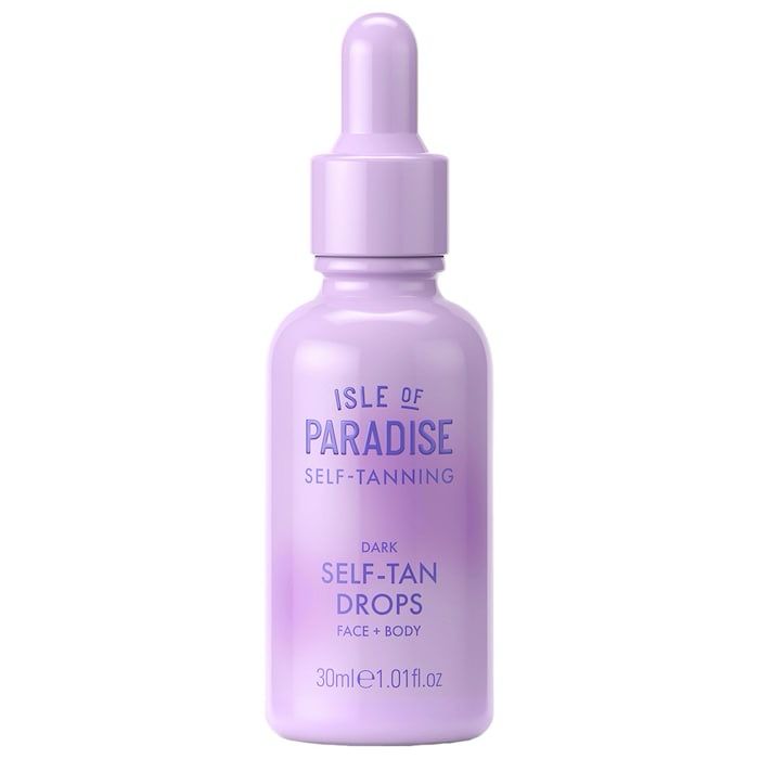 Isle Of Paradise - Self-Tan Face Drops | Dark - Bronzed Glow