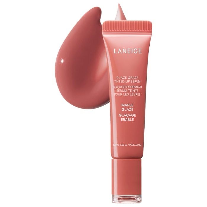 LANEIGE - Glaze Craze Tinted Polypeptide Lip Serum | Maple Glaze - Rosy Maple
