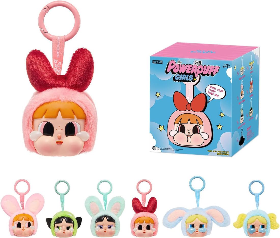 POP MART CRYBABY × Powerpuff Girls Series-Vinyl Face Plush 