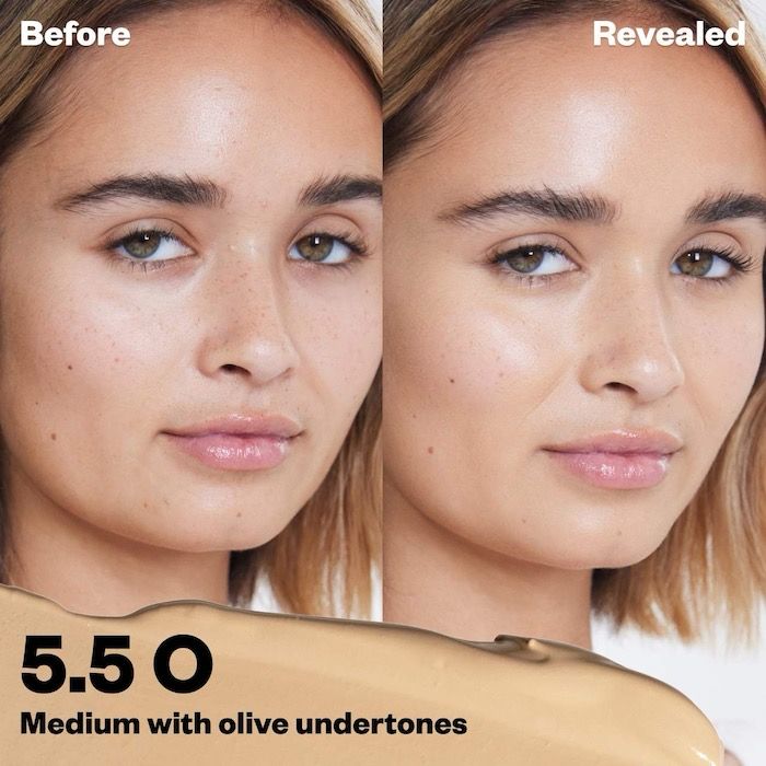 Kosas - Revealer Super Creamy + Brightening Concealer with Caffeine and Hyaluronic Acid | Tone 5.5 O - medium with subtle olive undertones